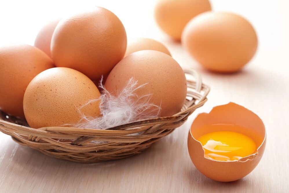 Uova di gallina a dieta