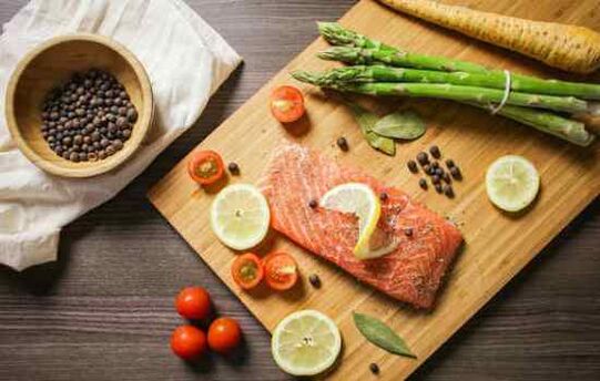 Pesca con verdure